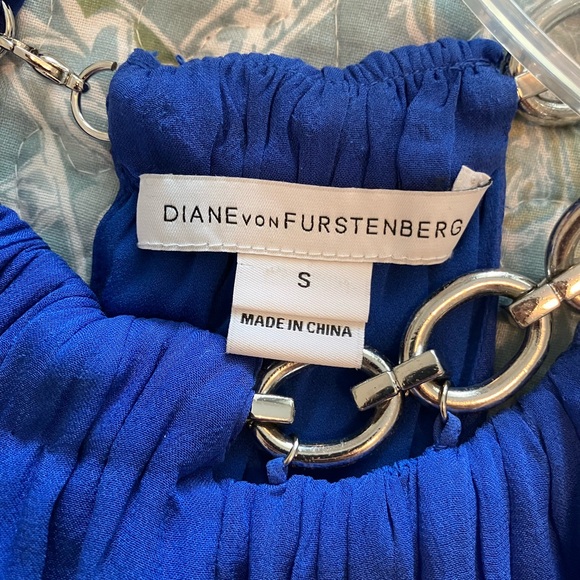Blue Diane von Furstenberg top, Small - Picture 3 of 3